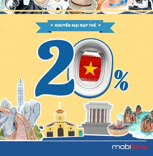 MobiFone tặng 20% nạp tiền qua website/app My MobiFone ngày 25/09